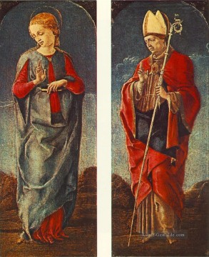 Cosmè Tura Werke - Virgin angekündigt und St Maurelio Cosme Tura